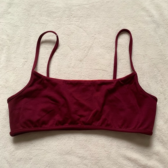 Vintage Red Satin Reversible Bra - Picture 2 of 6